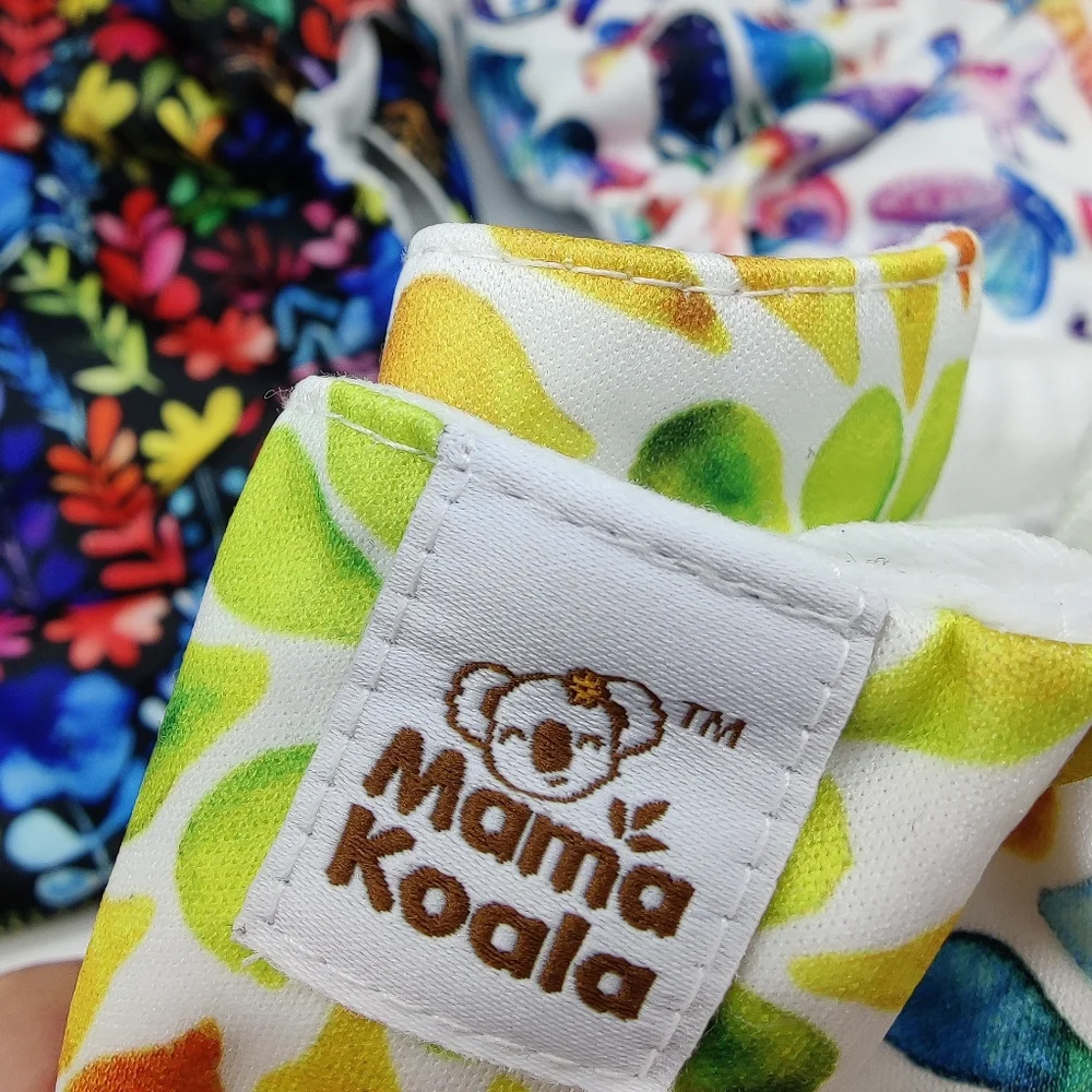 Mama koala cloth diapers With Snap Inserts set lot of 3 CLEAN 1500
